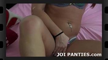Stroke your cock while i model my panties for you joi