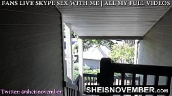 Caught my stepsister outside and i wanted my dick sucked msnovember giving risky blowjob in public on sheisnovember