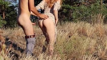 Love outdoor sex hot summer day and redhead babe fucked on public short version ruda cat