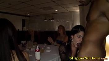 Male stripper blowjob party for hyper cock mad wives