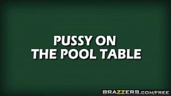 Brazzers teens like it big pussy on the pool table scene starring avi love and seth gamble