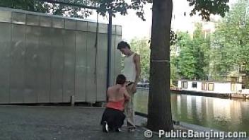 Public blowjob on the street