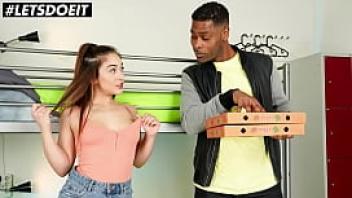 Letsdoeit ginebra bellucci amp darrell deeps spanish teen gets bbc from delivery guy