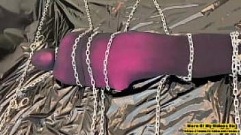 Fx tube net stockings mummification chain bondage