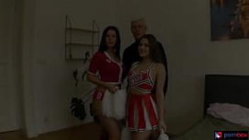 Massive cock matt 039 s threesome with perfect pussy college cheerleaders