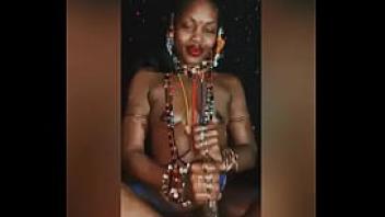 Seductive tribal baddie teaches how to worship her chiefs dick