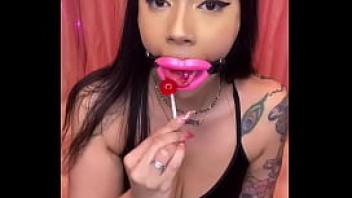 Slut with oral fixation loves lollipops