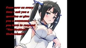 Hestia anime edging joi