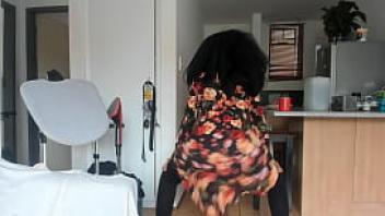 Ebony big booty dance tease non nude