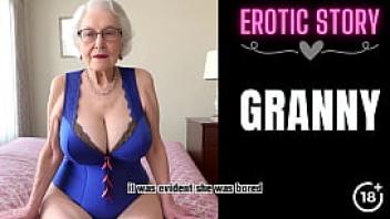 Granny story step grandson satisfies his step grandmother part 1