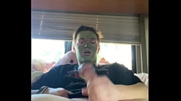 Fit guy strokes his cock while doing skin care routine instagram joshuaaalewisss