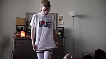 Seductive step sister fucks step brother in thigh high socks preview dahlia red emma johnson