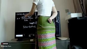 Myanmar math teacher love hardcore sex