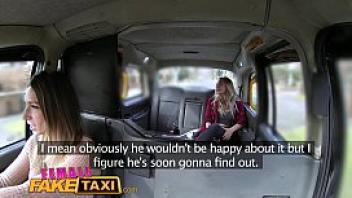 Female fake taxi big tits lesbians love the pussy