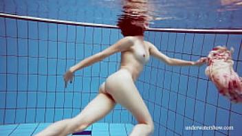 Martina gorgeous redhead teenie big tits swimming