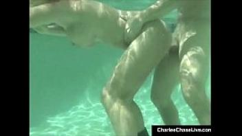 Scuba milf charlee chase attacks a big hard cock underwater