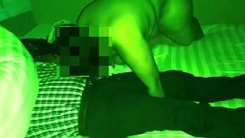 Engraving my wife to give oral sex to another man night vision