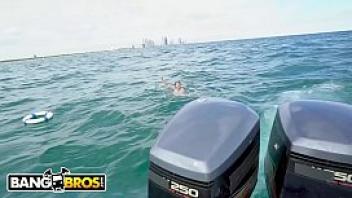 Bangbros j mac rescues cuban refugee vanessa sky off the coast of miami lol