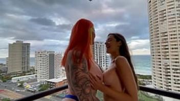 Charlotte star nude balcony lesbian gia rogue