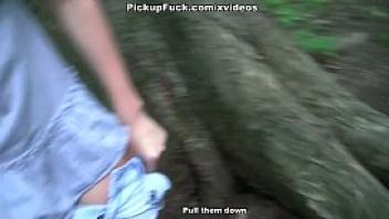 Ebony hard fuck girl in the forest for 200 euros