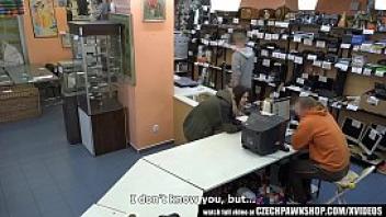 Czech pawn shop young girl likes to swallow