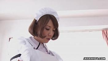 Japanese maid erina takigawa is very horny uncensored
