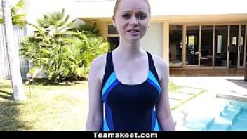 Cfnmteens pale redhead fucked by the swimming coach