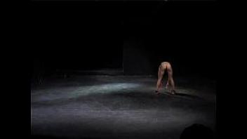 Naked on stage performance 