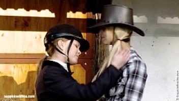 Aneta and mya go down on each other at the horse ranch by sapphic erotica