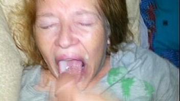 Homemade real mom son sex cum in mouth