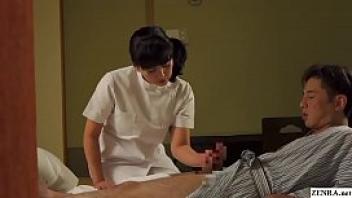 Mature japanese masseuse gives client handjob subtitles