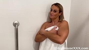 Step mom caught in the bathtub
