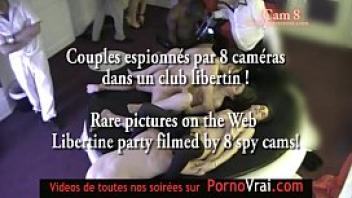 Spy cam at french private party camera espion en soiree part307