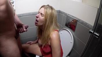 Piss drinking deepthroat puke humiliation with d slut in the toilet