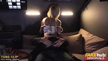 Fakehub fake taxi john cryogenically defrosted to fuck sexy female space adventurer with big tits in her ass and give her a huge facial
