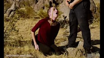 Petite hardcore submissive masochist brooke johnson drinks piss gets a hard caning and get a severe facesitting rimjob session on the desert rocks of joshua tree in this domthenation documentary