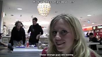 Two blonde sucking dick in a mcdonald 039 s toilet