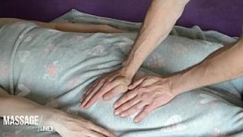 Amateur romantic massage european babe under hairy blanket