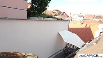Public sex on the roof from brno littlecaprice com
