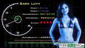 Porn goes pro teen sara luvv is punished by a big dick big booty