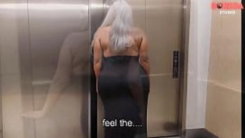 Old grandma have sex with young virgin boy in elevator and give his big dick blowjob 3d hentai