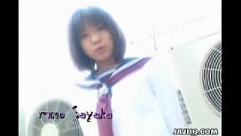 Japanese schoolgirl sucks cock uncensored