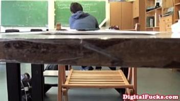 Teens fucking in class for teacher