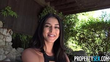 Propertysex hot latina real estate agent thanks client with sex