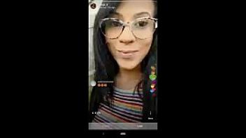 Husband surpirses ig influencer wife while she  live cums on her face