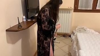 Teen maid fucked for some cash