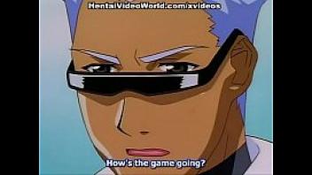 Hot sex scene with anime girl in glasses