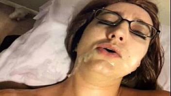 Vanessa cox sloppy blowjob w facial while masturbating