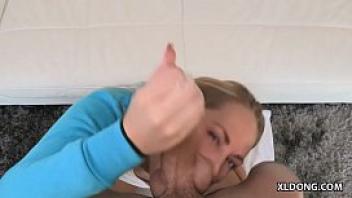 Lovely blonde teen carter cruise facialed in her first sex video