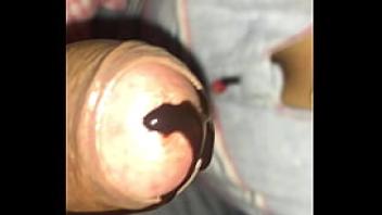 Eating chocolate cum by sexy indian lady